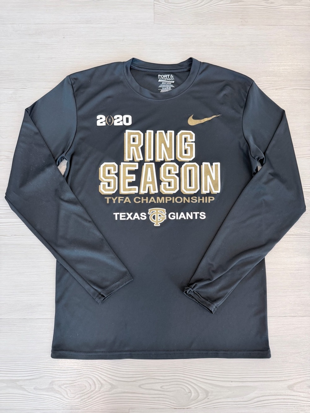 Nike Black and Gold 'Ring Season' Long Sleeve Tee